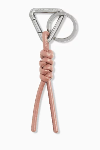 Triangle Key Ring in Nappa