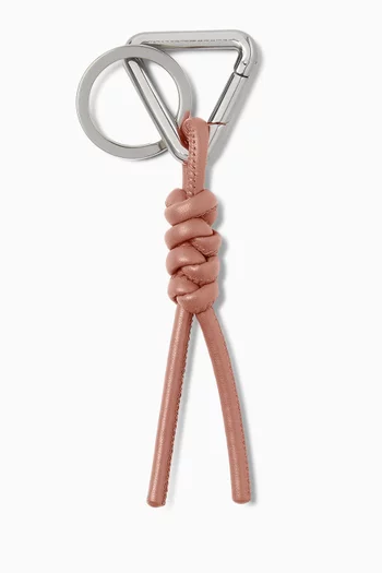 Triangle Key Ring in Nappa