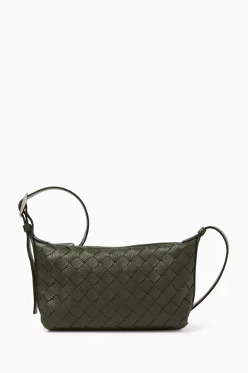 Traveler Phone Pouch in Intrecciato Leather