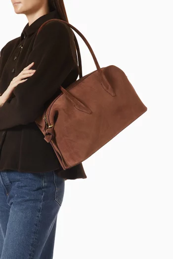 Small Brioche Duffle Bag in Suede