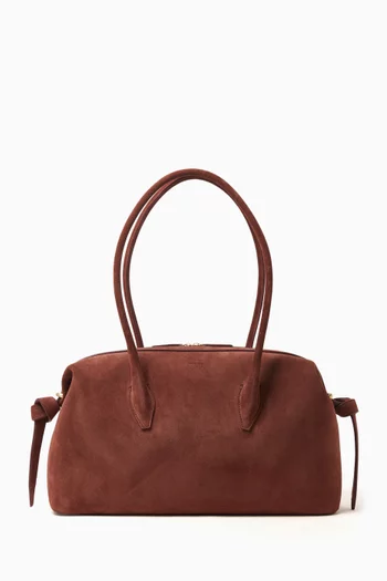 Small Brioche Duffle Bag in Suede