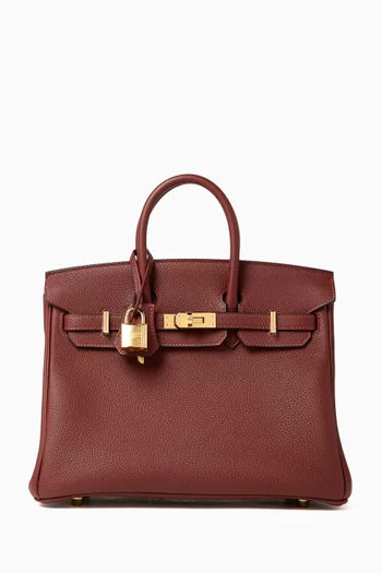 Unused Birkin 25 Bag in Togo Leather