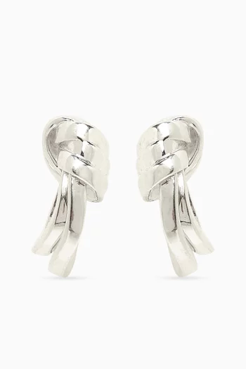 Knot Earrings in Sterling Silver