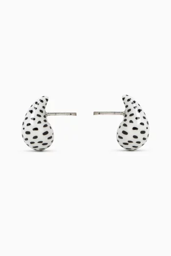 Candy Enamel Drop Earrings in Sterling Silver