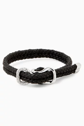 Braided Bracelet in Intreccio Leather