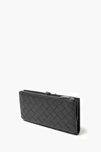 Andiamo Long Wallet in Intrecciato Nappa