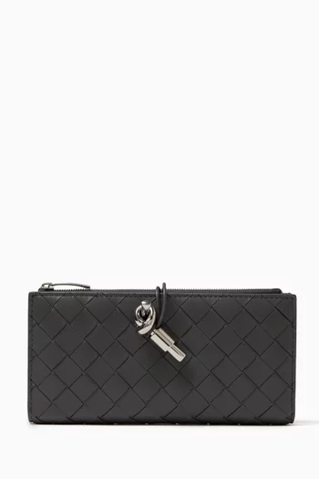 Andiamo Long Wallet in Intrecciato Nappa