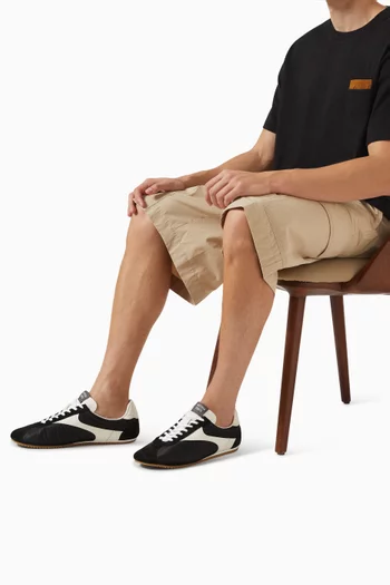 Shot Sneakers in Calfskin & Nylon