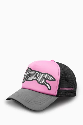 Glitter Running Dog Trucker Cap