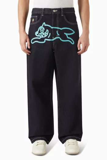 Running Dog Triple Scoop Jeans in Denim
