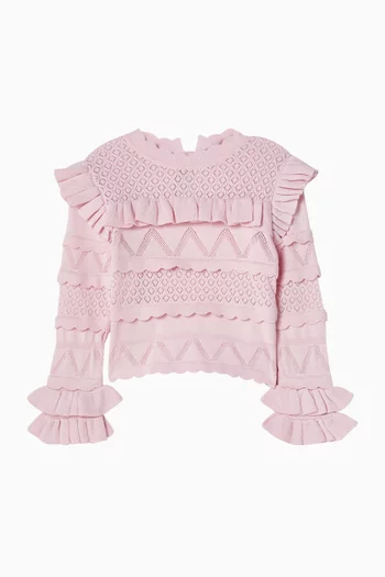 Pointelle Knit Top