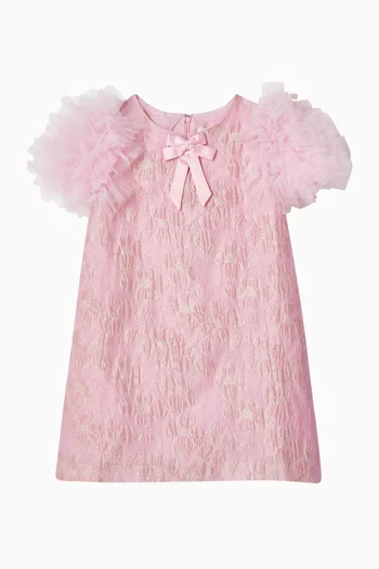 Bette Bright Dress in Floral Jacquard