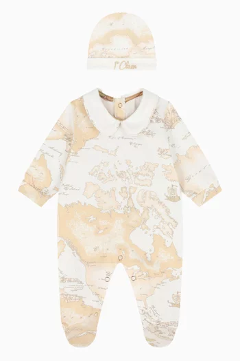 Geo Map Sleepsuit & Beanie