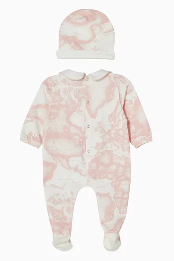 Geo Map Sleepsuit & Beanie