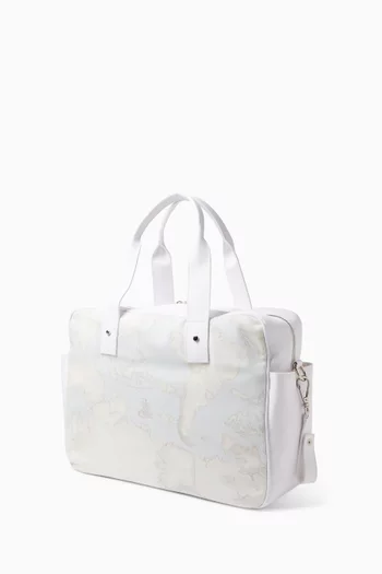 Geo Map Print Changing Bag
