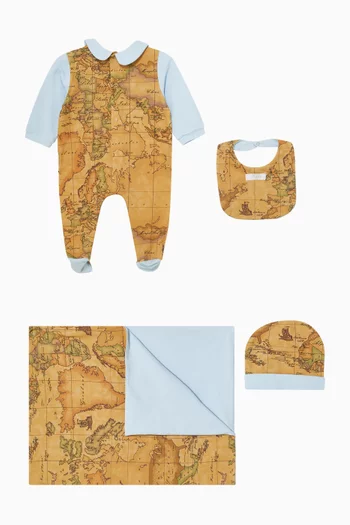 Geo Map Sleepsuit Gift Set