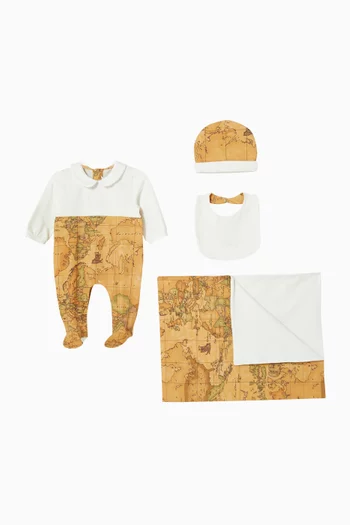 Geo Map Sleepsuit Gift Set