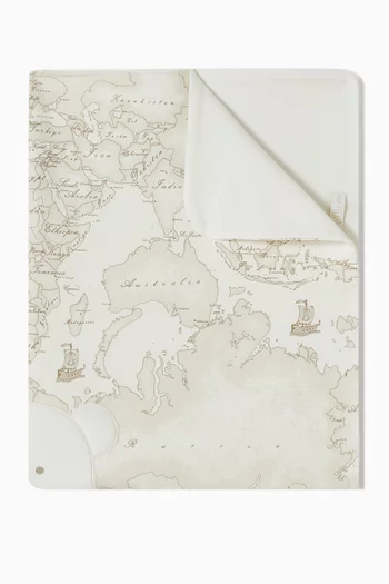 Teddy Geo Map Blanket