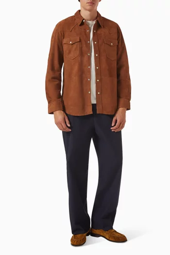 Marshell Overshirt in Goat Suede