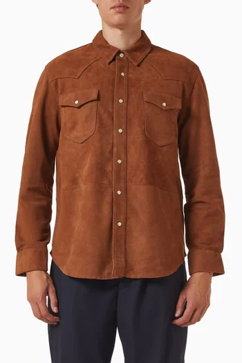 Marshell Overshirt in Goat Suede