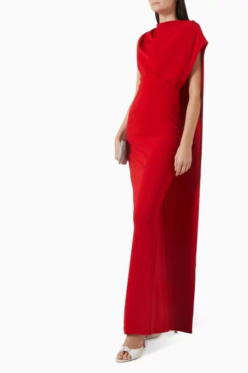 Asymmetric Cape Gown