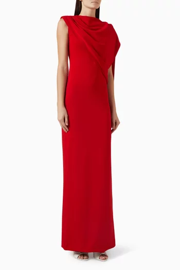 Asymmetric Cape Gown