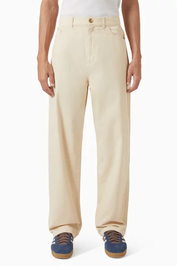 Roi Carpenter Pants in Cotton Herringbone