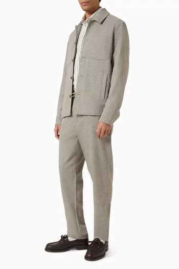 Melange Tapered Suit Pants