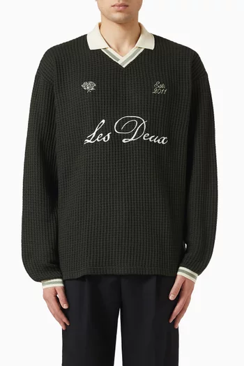 Football Jersey in Waffle-knit