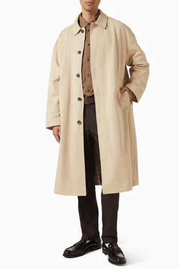 Coat in Cotton-blend