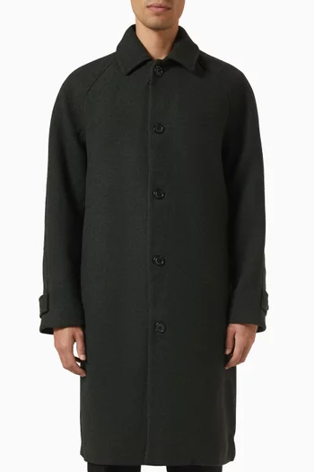 Solid Coat in Wool-blend
