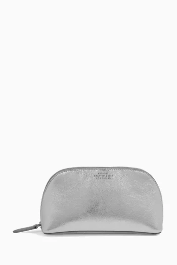 Cosmetic Case in Metallic Leather