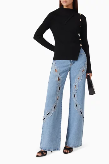 Mity Asymmetrical Sweater in Wool Blend