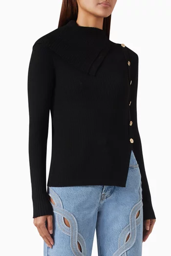 Mity Asymmetrical Sweater in Wool Blend