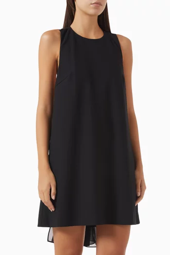 A-Line Mini Dress in Crepe