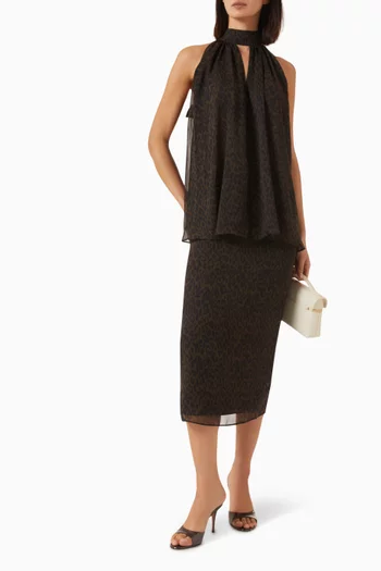 Pencil Midi Skirt