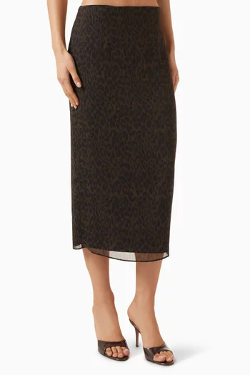 Pencil Midi Skirt