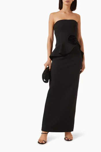 Flower Peplum Dress