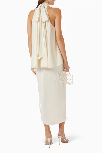 Halterneck Bow Top