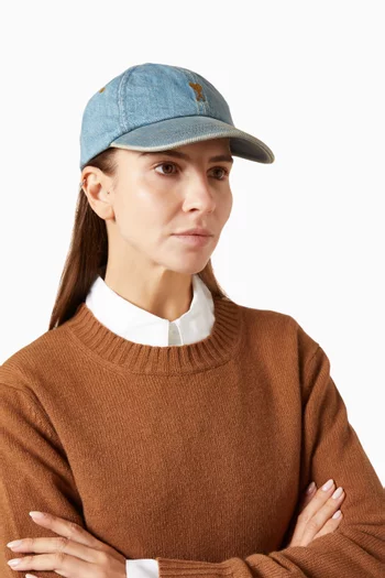 Ami de Coeur Cap in Cotton Denim