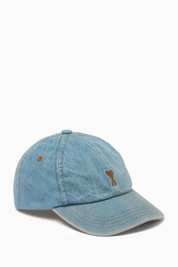 Ami de Coeur Cap in Cotton Denim