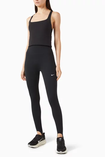 One High-waisted Full-length Stirrup Leggings