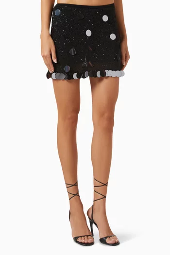 Caster Sequin-embellished Skort