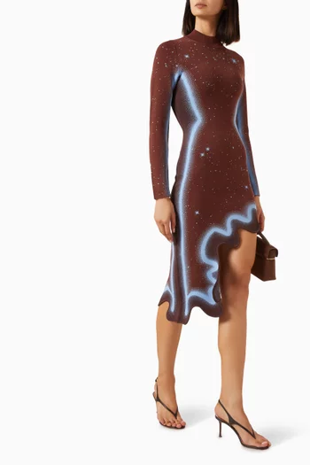 Dobby Wavy Dress