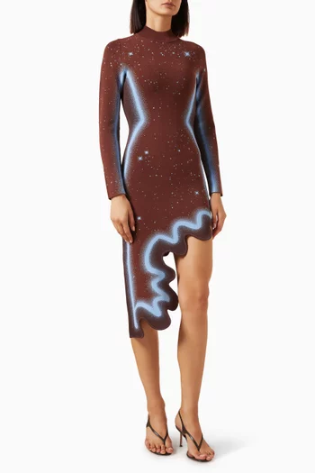 Dobby Wavy Dress