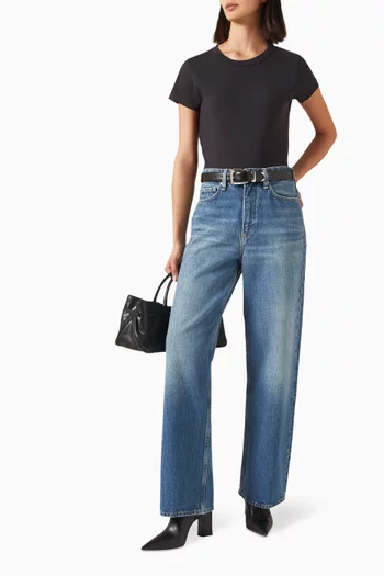 Logan Wide-leg Jeans in Denim