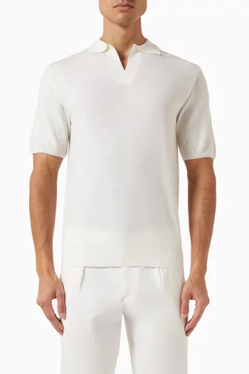 Buttonless Polo Shirt in Cashwool®