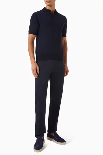 Buttonless Polo Shirt in Cashwool®