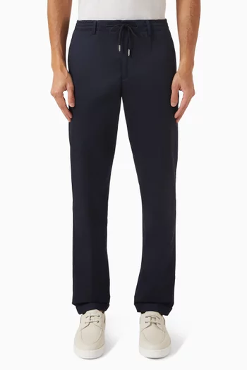 Urban Drawstring Pants in Stretch Cotton