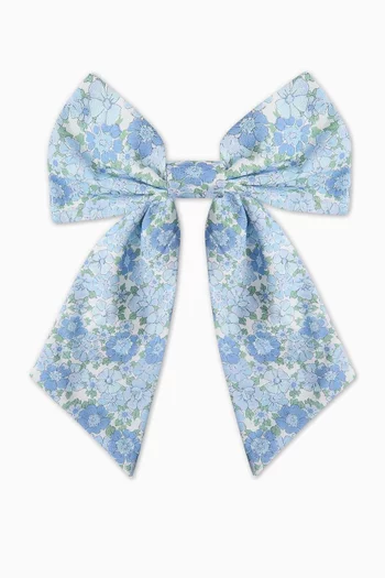 Floral Large Bow Clip